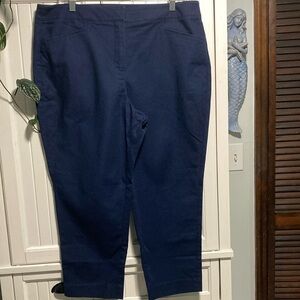 Chico's Deep Blue Cropped Pants